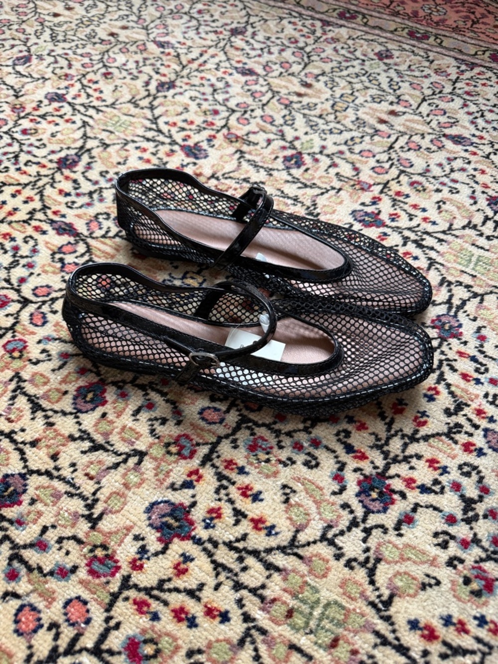 Black Mesh Mary Jane Flats - Women's Fashion Shoes A New Day Target NWT - Picture 2 of 6